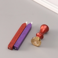 Сургучный набор "Сова на луне" печать, ручка, сургуч 12,5х10х3,6 см