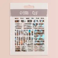 Наклейки для ногтей &laquo;Битое стекло&raquo;, фольгированные, разноцветные