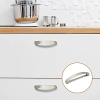 Ручка-скоба ТУНДРА РС133, м/о 96 мм, цвет матовый никель, 4 шт TMP