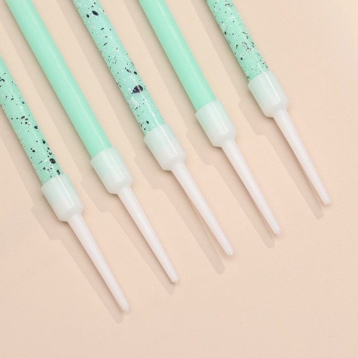 Свечи для торта "Блестящая вечеринка", 6 шт, голубые