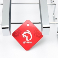 Держатель для кружек подвесной на 10 предметов Доляна, 27,5×14×6,5 см, цвет серебристый Держатель для кружек подвесной на 10 предметов Доляна, 27,5×14×6,5 см, цвет серебристый