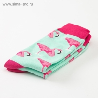 Носки MINAKU &laquo;Фламинго&raquo;, размер 36-41 (23-27 см)