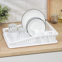 Сушилка для посуды DDSTYLE &laquo;Степ&raquo;, 38&times;31&times;8 см, цвет МИКС