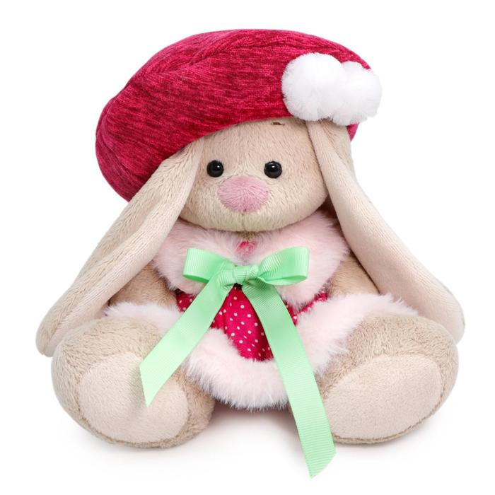 Мягкая игрушка «Зайка Ми в юбке и малиновом берете», 15 см Мягкая игрушка «Зайка Ми в юбке и малиновом берете», 15 см
