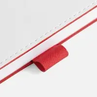 Ежедневник White Shall, недатированный, бело-красный