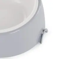 Лего-миска ALTA для животных с наклоном 0,3л СЕРАЯ