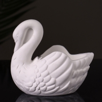 Кашпо "Лебедь" 9х10х6 см, натуральный