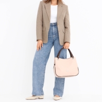 Сумка женская на молнии, средний размер, цвет бежевый Сумка женская на молнии, средний размер, цвет бежевый