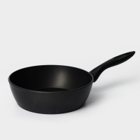 Сковорода &laquo;Надежда&raquo;, d=24 см, h=7,4 см, пластиковая ручка, антипригарное покрытие, цвет чёрный