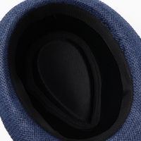 Шляпа мужская MINAKU "Пляж", размер 58, цвет синий