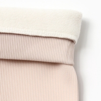 Легинсы для девочки на флисе Collorista, цвет молочный, рост 122 см