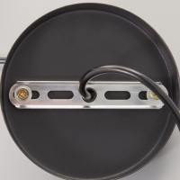 Светильник BayerLux ЭКО "Кен" 1х40Вт Е27 черный/коричневый 23х23х100см