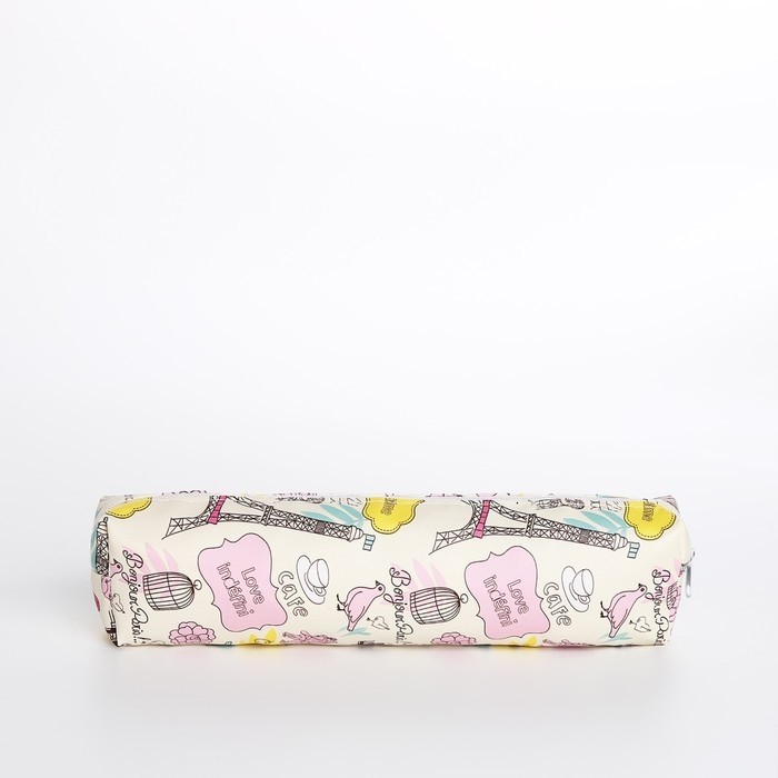 Косметичка-пенал на молнии, цвет бежевый Косметичка-пенал на молнии, цвет бежевый