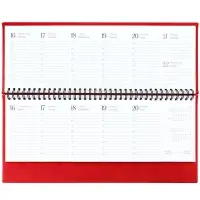 Планинг Sagrin, датированный, красный