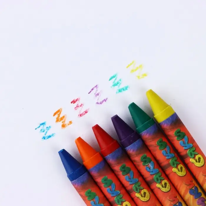 Мелки восковые 6 цветов в коробке &laquo;БукиБяки&raquo;