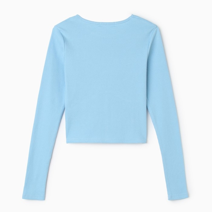 Лонгслив женский, цвет голубой, размер 42-46