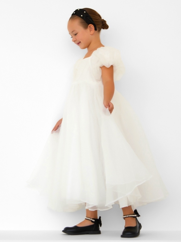 Платье детское нарядное KAFTAN рост 130, белый