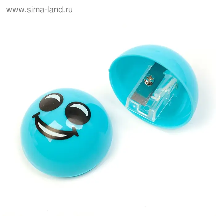 Точилка с контейнером &laquo;Смайлик&raquo;, МИКС