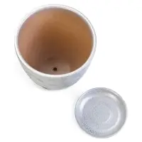 Горшок цветочный с поддоном 2,4 л, керамика  "Узор" (М)