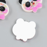 Шейкер для творчества акрил "Панда с бантом" с глиттером набор 5 шт 0,6х4,4х4,3 см