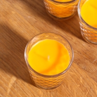 Свеча ароматическая в стакане (набор 3 шт) по 50 мл, 10 ч, 32 гр, ЦИТРУС-ГРЕЙПФРУТ