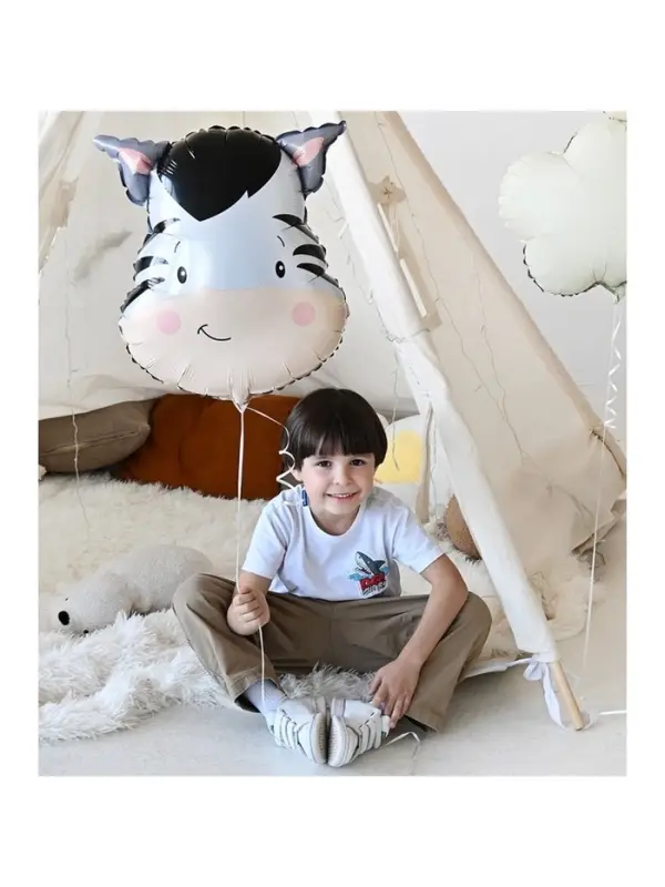 Воздушный шар фольгированный 22" &laquo;Зебра&raquo;, акварель