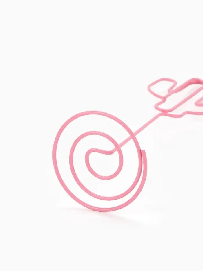 Подставка под ценник, фото &laquo;Кактус&raquo;, с зажимом, 3.5&times;4&times;11 см, розовый