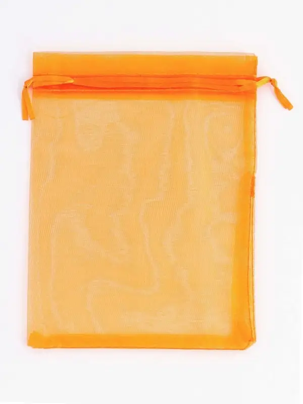 Кожанная подарочная сумочка 14 х 6,5 х 12,8 см оранжевая