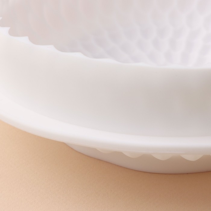 Форма для муссовых десертов и выпечки KONFINETTA «Бронте», силикон, 23×7,5 см, цвет белый Форма для муссовых десертов и выпечки KONFINETTA «Бронте», силикон, 23×7,5 см, цвет белый