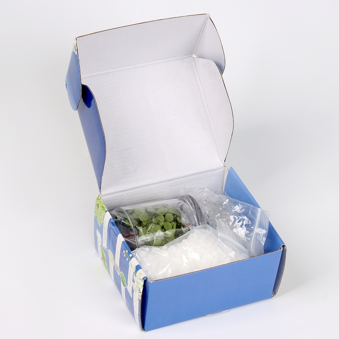 Свеча своими руками. Создание ароматической свечи с сухоцветами &laquo;Зеленое яблоко&raquo;, набор для творчества