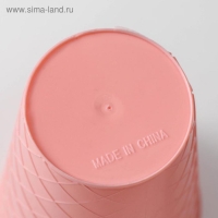 Стакан &laquo;Бантик&raquo;, 500 мл, 16&times;9&times;9 см, с крышкой и трубочкой, цвет МИКС