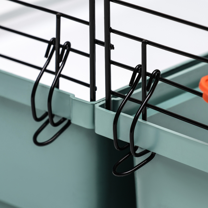 Клетка пролётная 2 яруса, 100 х 37 х 37 см, микс цветов Клетка пролётная 2 яруса, 100 х 37 х 37 см, микс цветов