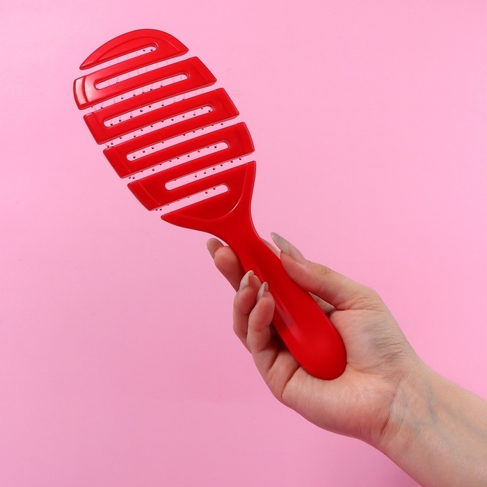 Расчёска массажная, вентилируемая, 8 × 23,5 см, цвет МИКС Расчёска массажная, вентилируемая, 8 × 23,5 см, цвет МИКС