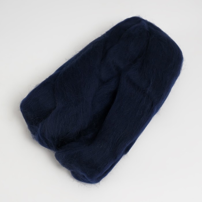 Шерсть для валяния 100% полутонкая шерсть 50 гр (173, синий) Шерсть для валяния 100% полутонкая шерсть 50 гр (173, синий)