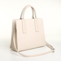 Сумка женская на молнии, TEXTURA, средний размер, цвет молочный