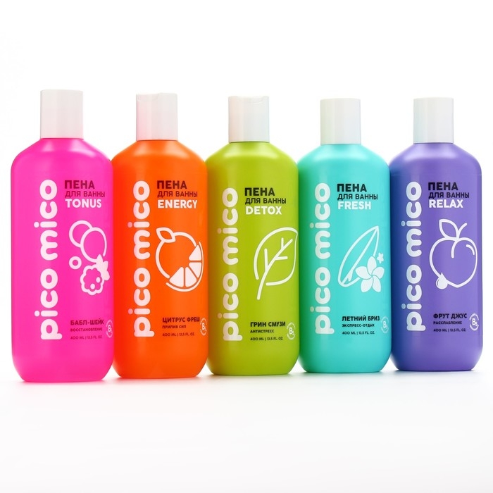 Пена для ванны, антистресс, 400 мл, аромат грин-смузи, PICO MICO
