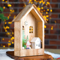 Декор с подсветкой "Праздничный домик" 6&times;15&times;23,5 см