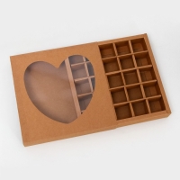 Коробка для 25 конфет, 22 х 22 х 3,5 см. Кондитерская упаковка Коробка для 25 конфет, 22 х 22 х 3,5 см. Кондитерская упаковка