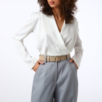 Ремень женский, ширина 3,5 см, цвет бежевый