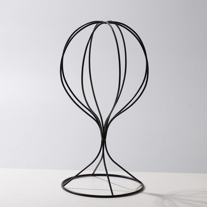 Подставка для шапок 17&times;17&times;32 см, h= 32, цвет чёрный