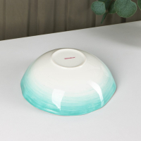 Салатник фарфоровый Доляна &laquo;Млечный путь&raquo;, 1,4 л, d=22 см, цвет бирюзовый