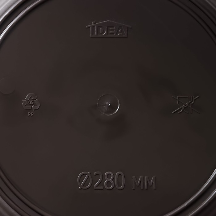 Горшок с поддоном &laquo;Ротанг&raquo;, 4,7 л, цвет коричневый