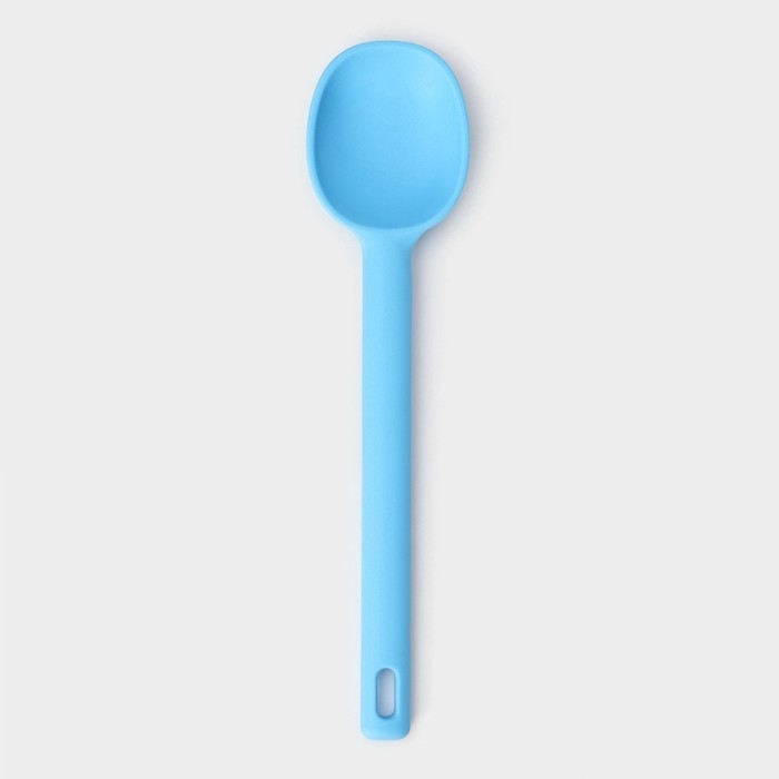 Ложка Доляна &laquo;Люкс&raquo;, 28&times;6,5&times;2 см, цвет голубой