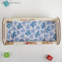 Кроватка «Люлька», с текстилем, МИКС Кроватка «Люлька», с текстилем, МИКС