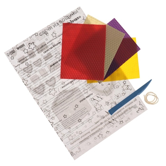 Свеча своими руками. Свечи из вощины &laquo;Сердечко&raquo;, набор для творчества