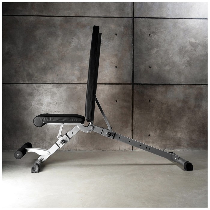 Скамья силовая, складная, с регулируемым наклоном