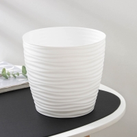 Горшок с поддоном &laquo;Дюна&raquo;, 3 л, цвет белый