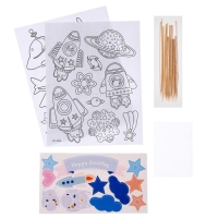 Набор для творчества: изготовление топперов, раскраска-наклейки &laquo;Космос&raquo;