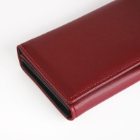 Кошелёк женский на магните, цвет бордовый