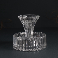 Подсвечник стекло на 1 свечу d=5 см "Греческие колоны" прозрачный 9х9х9 см Подсвечник стекло на 1 свечу d=5 см "Греческие колоны" прозрачный 9х9х9 см